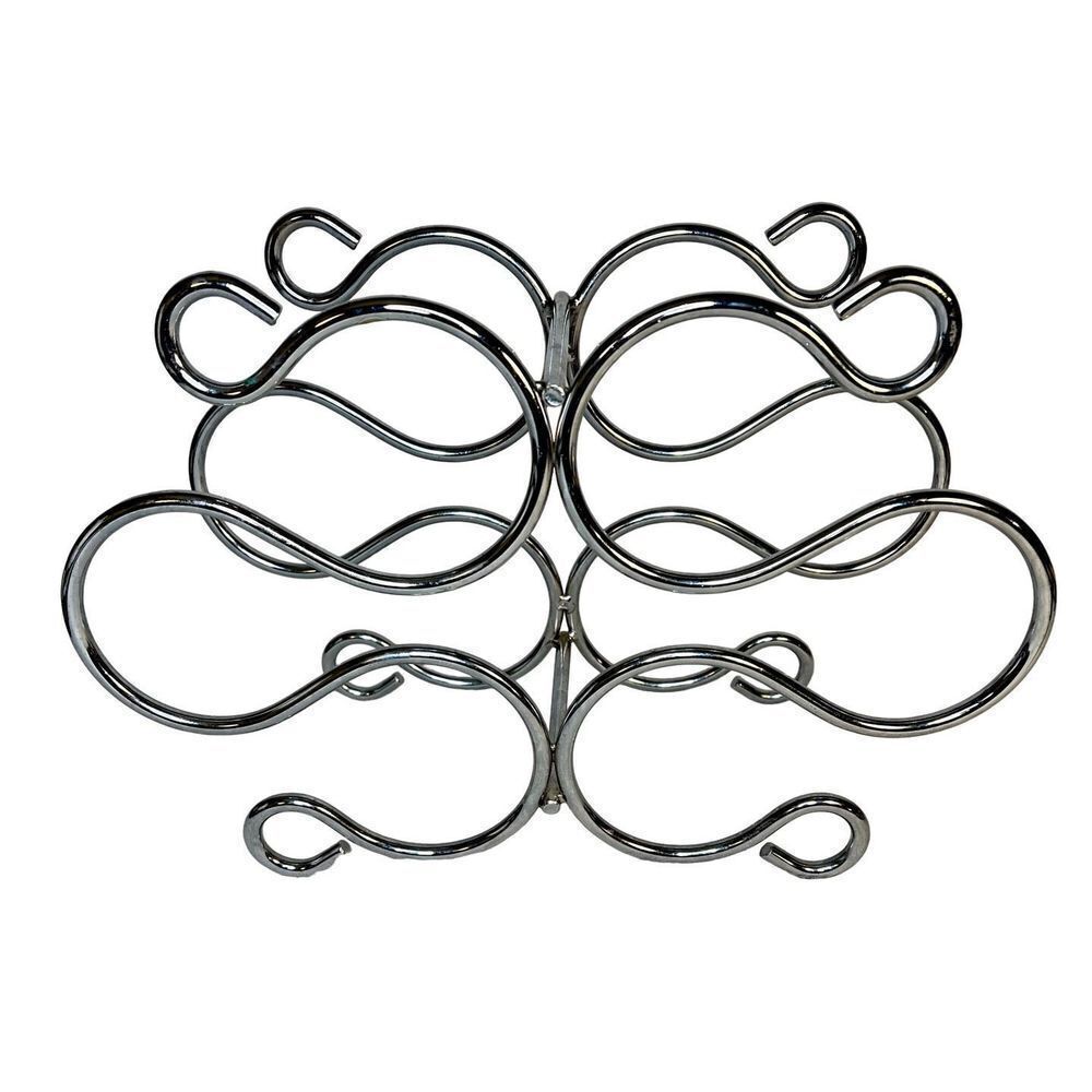 Mid Century Modern Chrome Wine Holder